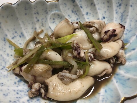 小イカのわさび醤油炒め